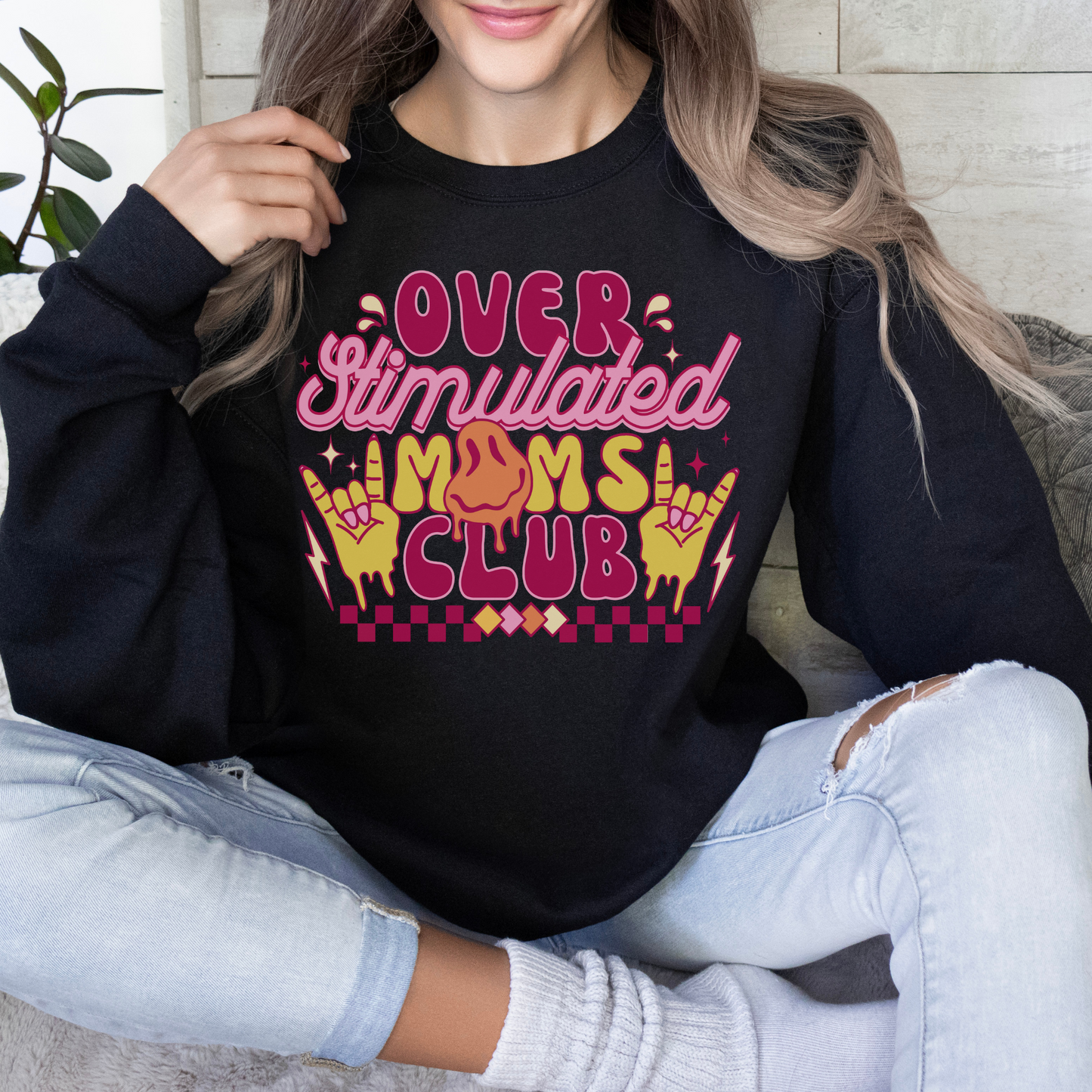 Overstimulated Mom Crewneck