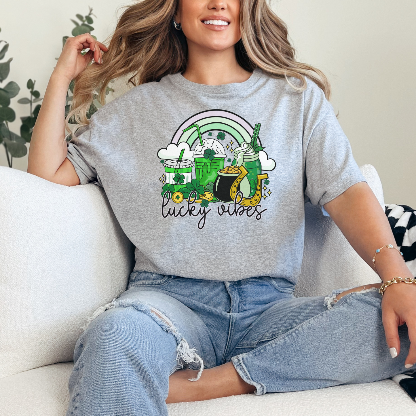 Lucky Vibes Coffee Tee