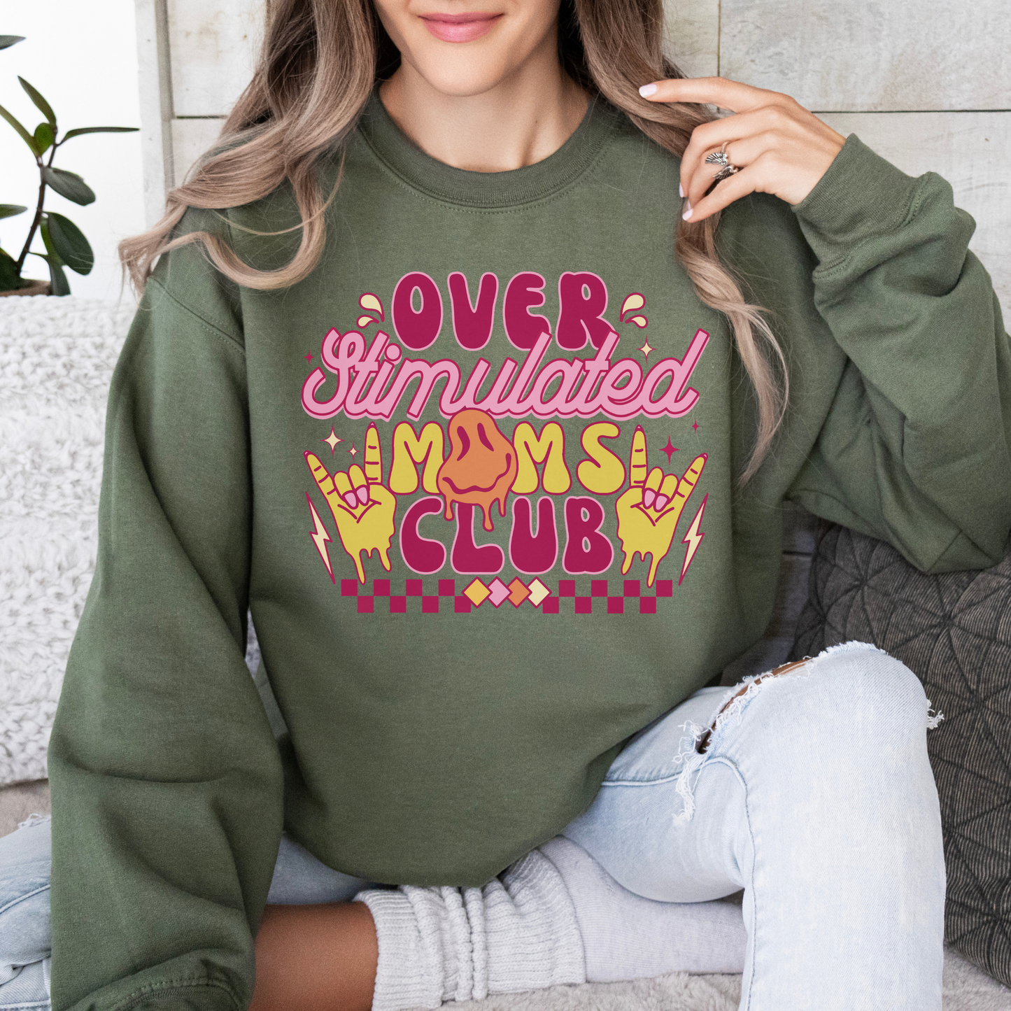 Overstimulated Mom Crewneck