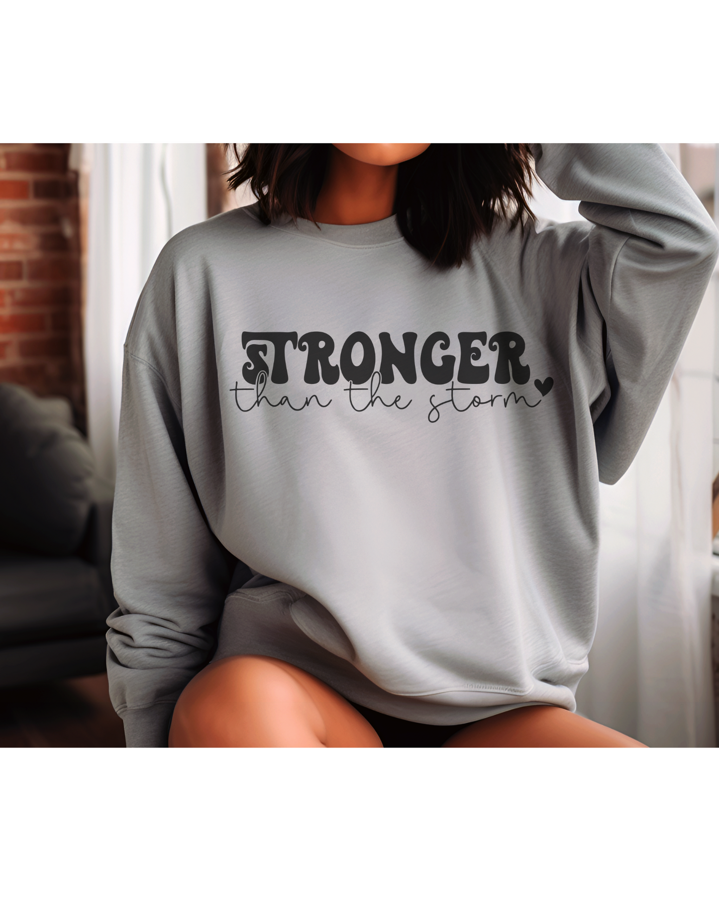 Stronger Than The Storm Crewneck