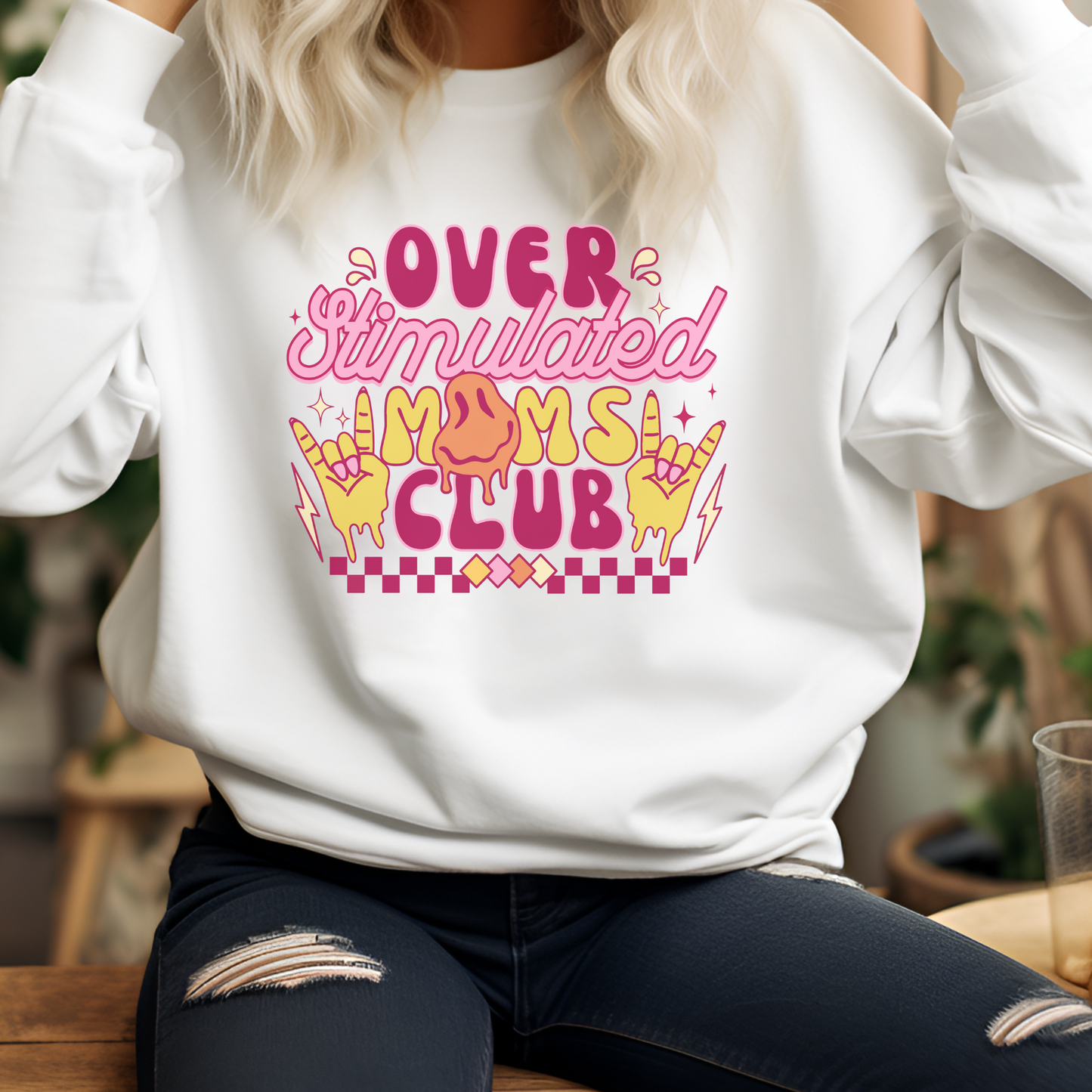 Overstimulated Mom Crewneck