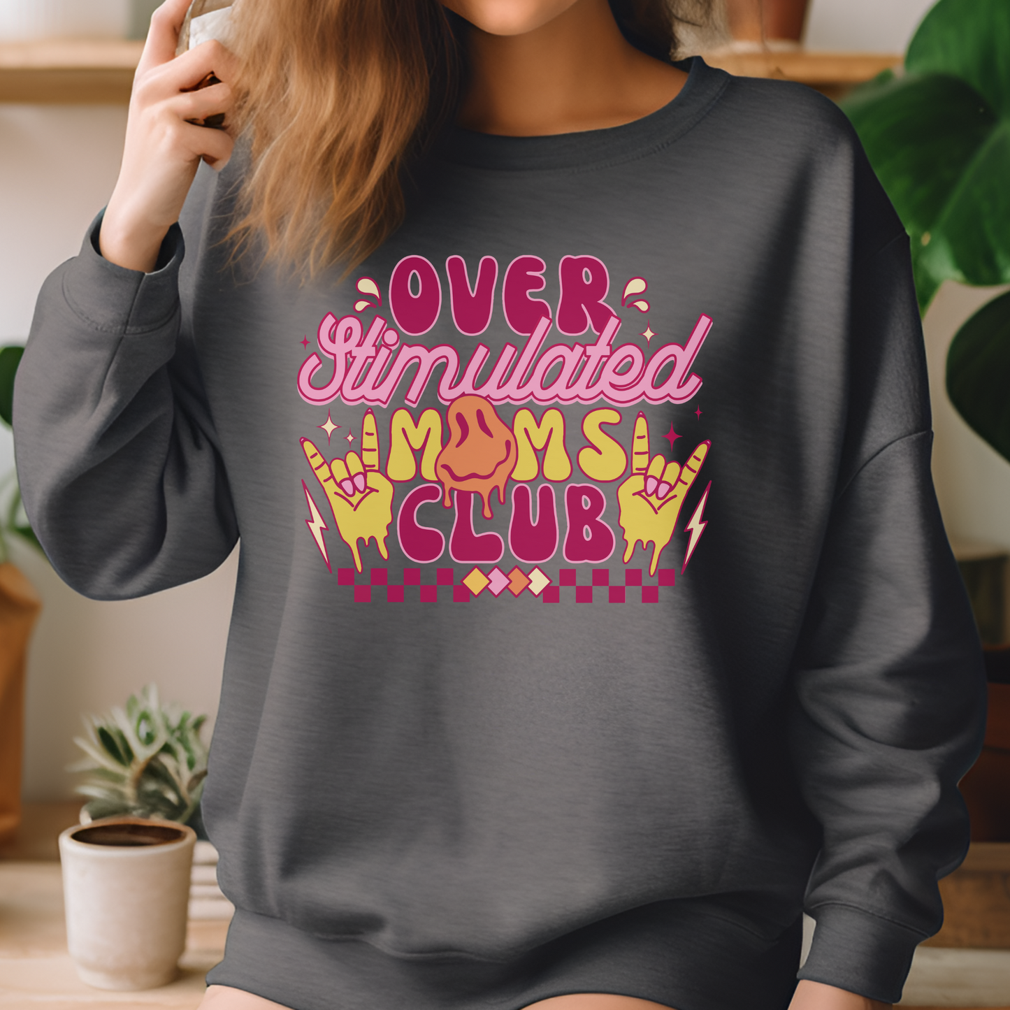 Overstimulated Mom Crewneck