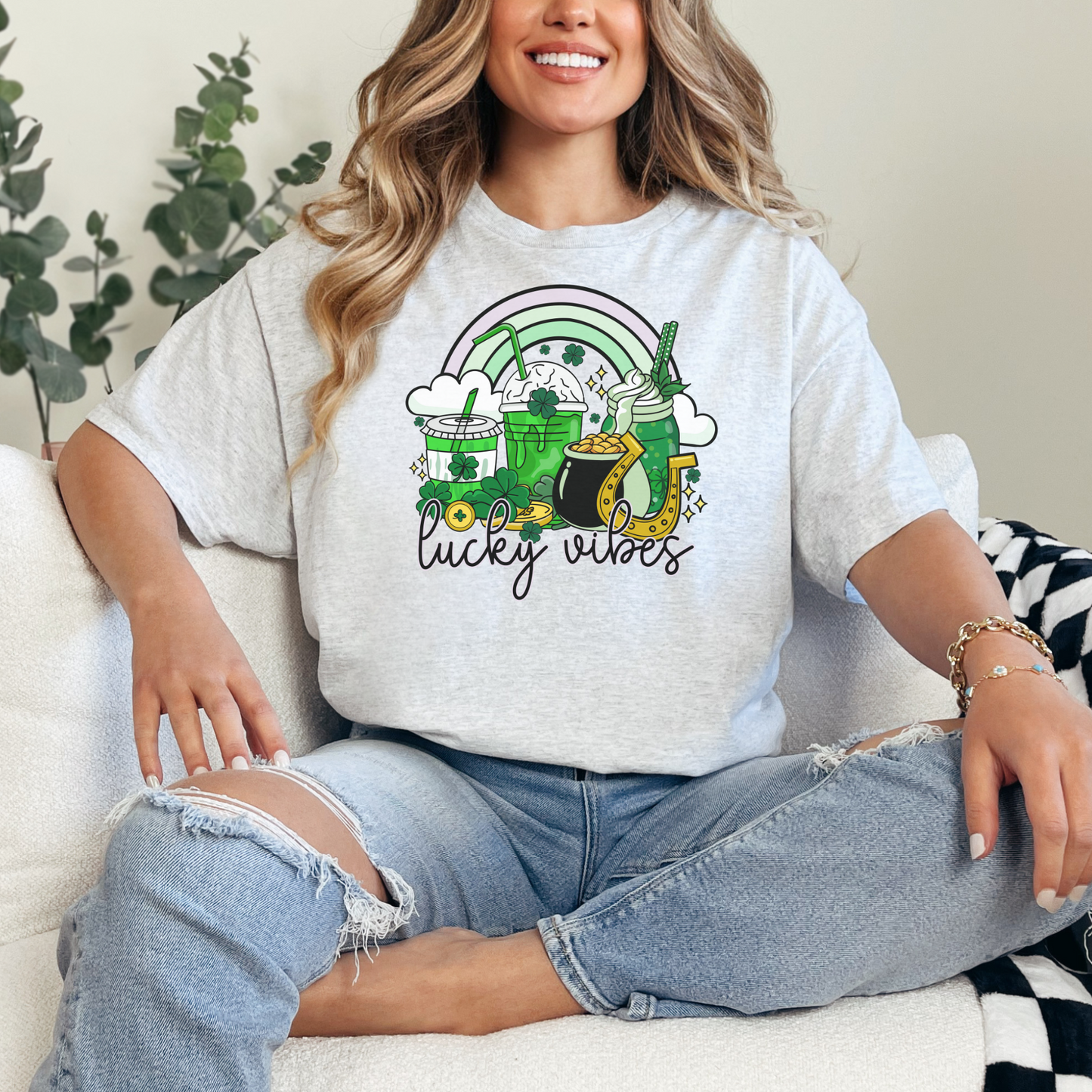 Lucky Vibes Coffee Tee