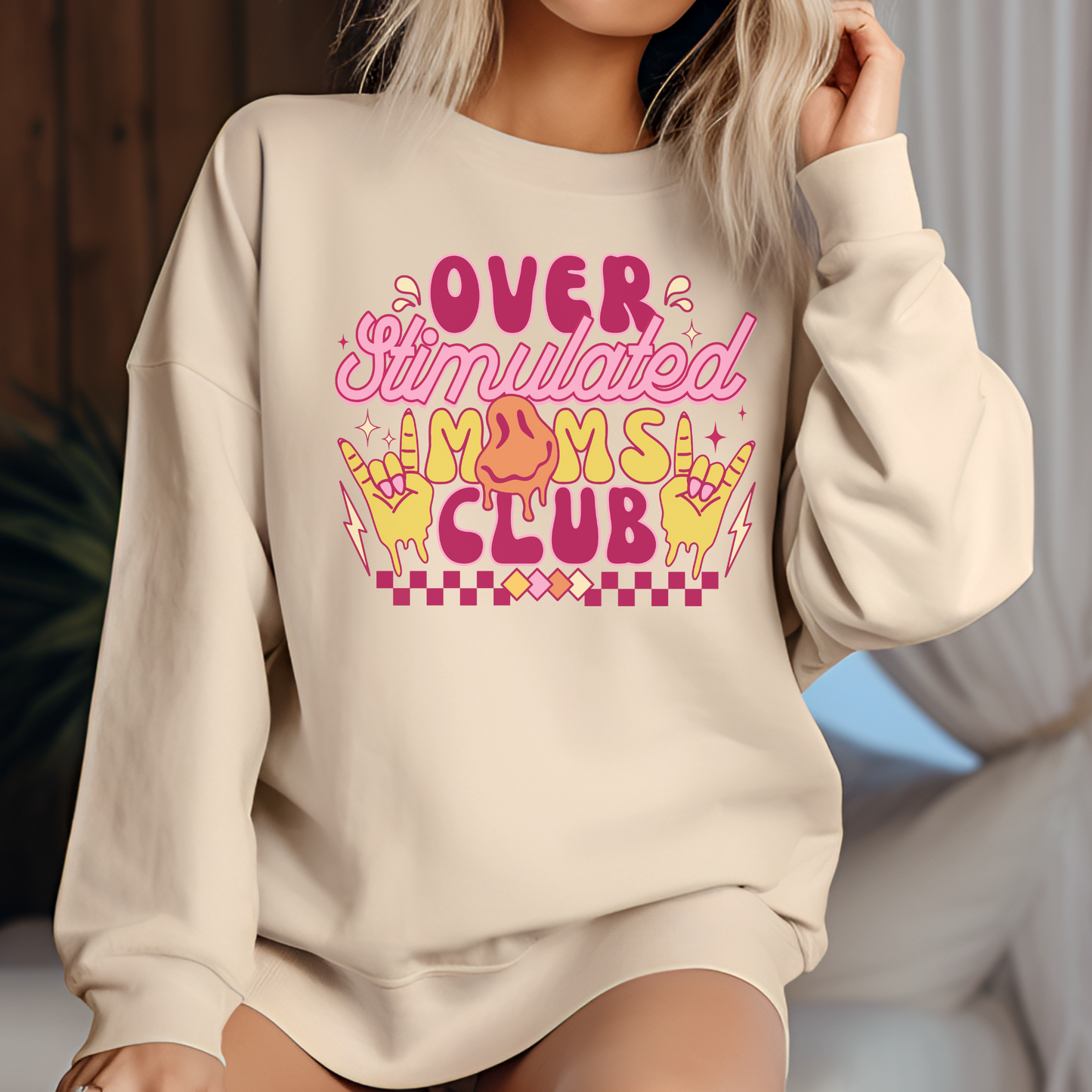 Overstimulated Mom Crewneck