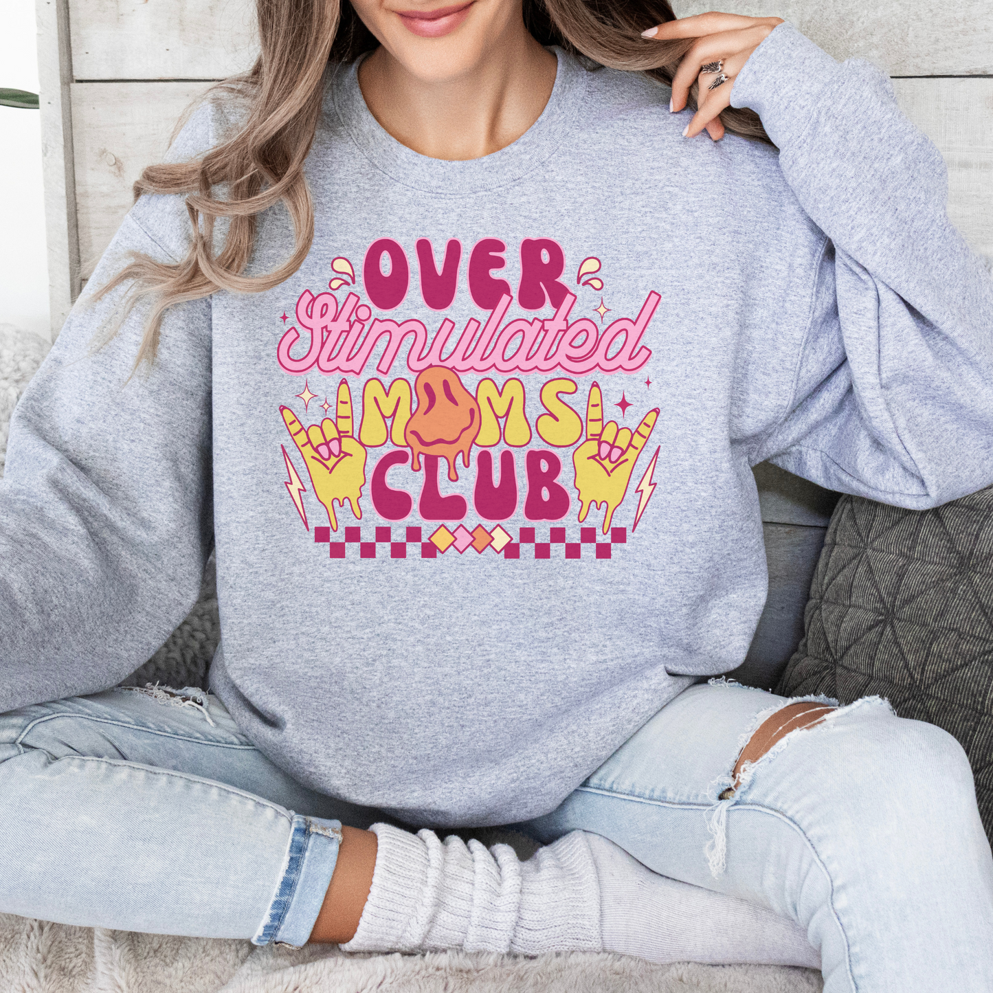 Overstimulated Mom Crewneck